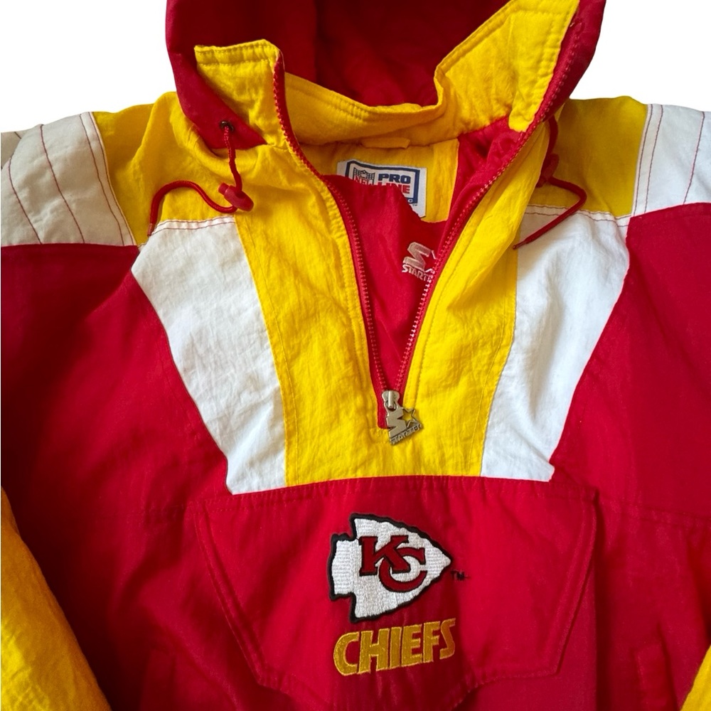 STARTER Red and Yellow NFL Pullover